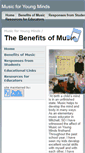 Mobile Screenshot of musicforyoungminds.com