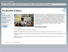 Tablet Screenshot of musicforyoungminds.com